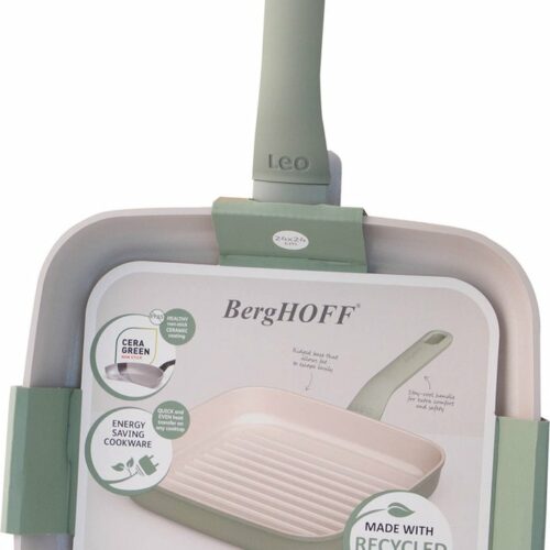 LEO Grillpan antikleef Balance Sage - ⌀ 24cm - Groen - PFAS-vrij