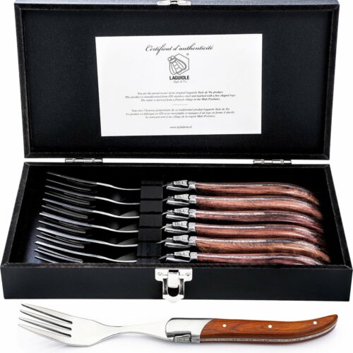 Laguiole Style de Vie Vorken Luxury Line - 6-delig - Rozenhout