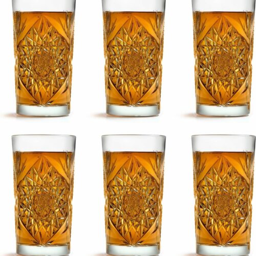 Libbey Longdrinkglas Hobstar - 47 cl / 470 ml - 6 stuks - Vintage design - Vaatwasserbestendig - Hoge kwaliteit