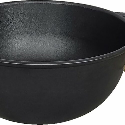 MAYSTERNYA Gietijzeren Soeppan - 6 Liter - ⌀ 28,5 cm - Geschikt Voor Inductie - Gietijzer - Gietijzer Cadeau Kookpan - Gietijzeren Kookpot - Koken - Universele Gietijzeren Soeppan - Cadeau - Cadeaupakket Geschenk - Zwart