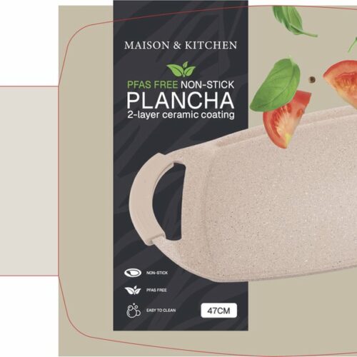 Maison & Kitchen - XXL Inductie Grillplaat - 47 CM