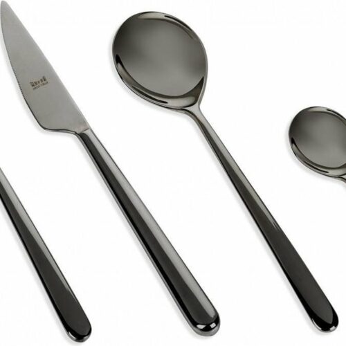 Mepra Linea Oro Nero (titanium) - 24-delige bestekset