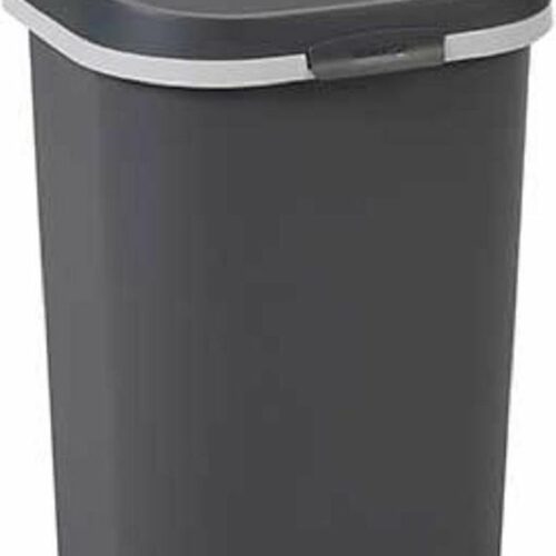 Mistral - Afvalemmer - 25 Liter - Anthraciet - (set van 2)