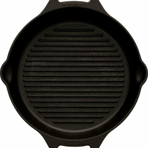 Petromax gp30h-t, skillet, 30 cm, grillpan met handgrepen, gietijzer,