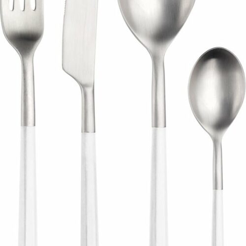 Pintinox Hive White 24-Delige Bestekset - Rvs & ABS