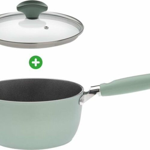 Primecook - Steelpan / Sauspan met deksel - ⌀ 20 cm - PFAS-vrij - inductie - Ecoshield