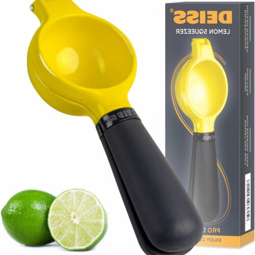 Pro Heavy-Duty Metalen Citruspers - Maximale Juicextractie - Handpers voor Limoen en Citroen - Ergonomisch Antislip Ontwerp - Gemakkelijk Schoon te Maken citruspers