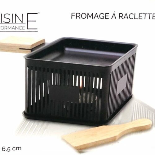 Raclette voor Kaas - 1 persoon- Kaasfondue met de Tapas Fondue -Compact-To-go-10 x 10 x 6.5 cm