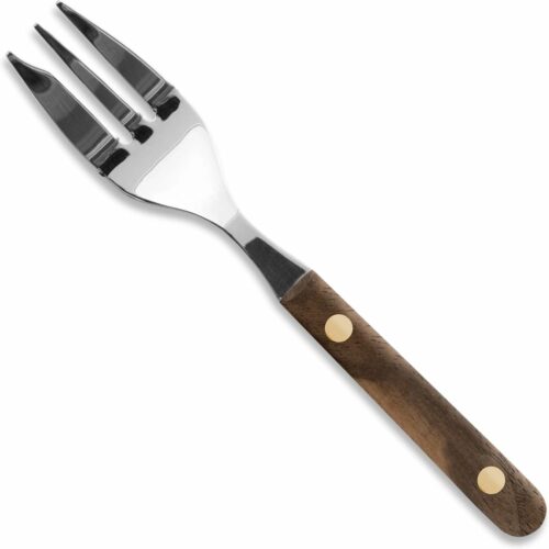 Robert Herder Gebaksvork - Buckels - RVS - Fehrekampf - Heft Walnotenhout