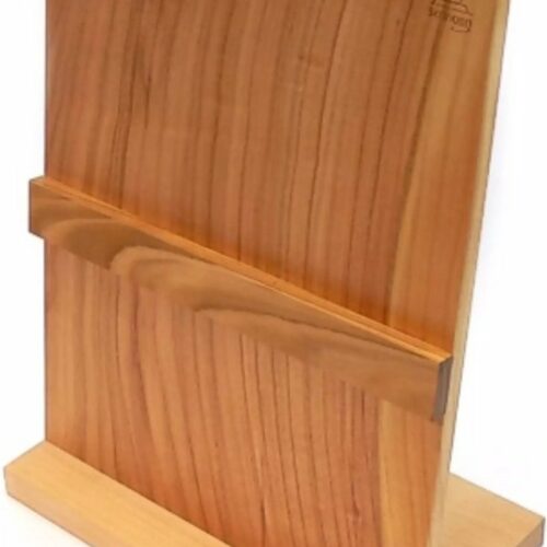 Robert Herder Magnetische Messenblok met Voet - 35,5 x 26,0 x 15,0 cm - Kersenhout - Exclusief Messen