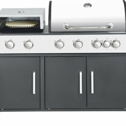 SUMM - Salvatore - Zwart - Staal - Barbecue - BBQ- Pizza Oven - Grill - BBQ Grill - Stevig staal - Smoker - Gasbarbecue - Stijlvol