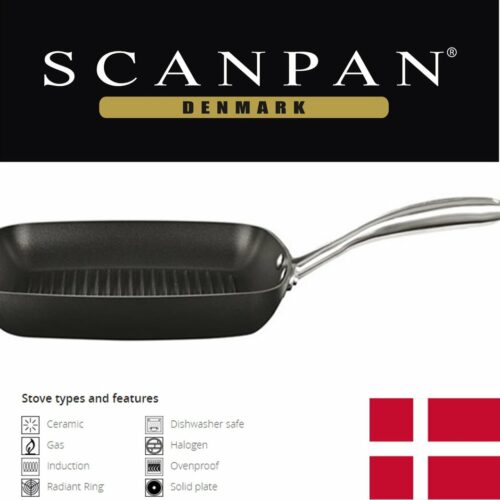 Scanpan Pro IQ Grillpan 27 cm - Inductie - Antiaanbaklaag - PFAS Vrij