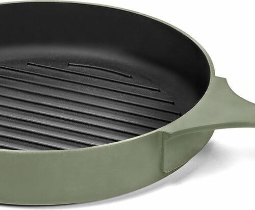 Serax Surface by Sergio Herman - Grillpan - Gietijzer- ⌀ 26cm - Camogroen