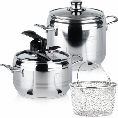 Snelkookpan Edelstaal PROFI 3,5+5 l 2 stuks - Pressure Cooker