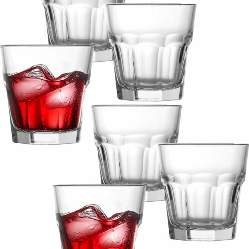 Uniglass Waterglas Marocco - 230 ml - waterglazen 12 stuks - drinkglazen - glas - H8,5xD8,25 cm
