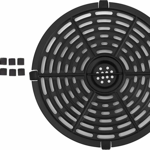 Vervangende Grillpan - Ronde Hittebestendige Nonstick Air Fryer Rek Lade Mand - Vaatwasmachinebestendig - 20CM .
