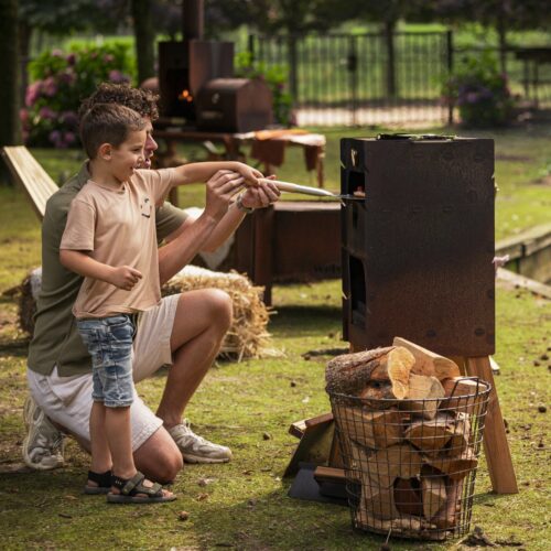 Welvaere Utenovn Pizza oven - Complete set - Houtgestookt - Cortenstaal