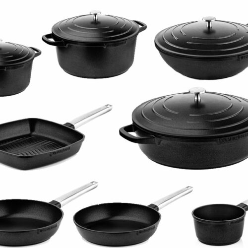 Westinghouse Performance Series - 12-delige Pannenset - Zwart - Geschikt voor alle warmtebronnen inclusief inductie