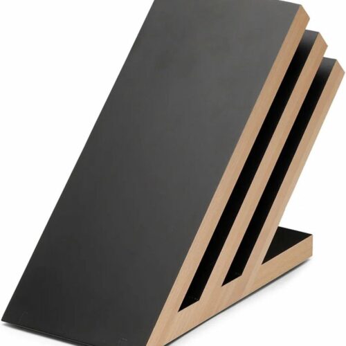 Yaxell Messenhouder - Beukenhout - Magnetisch Messenblok - Voor 6 Messen - Modern Design - Ruimtebesparend en Stijlvol Ontwerp