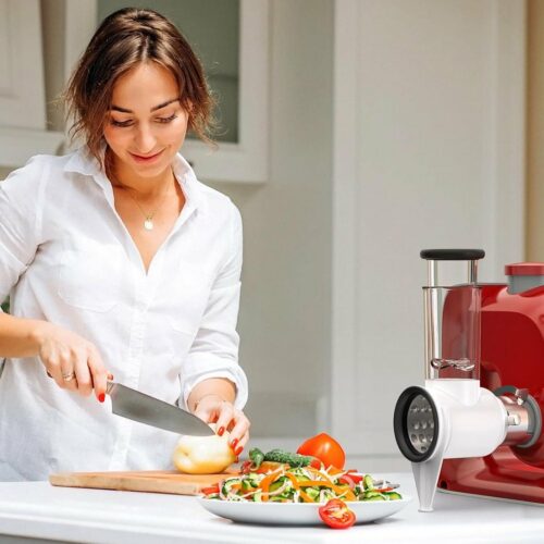 Accessoire Groentesnijder - Bosch MUM5 Keukenmachine - Kaasrasp Accesoire - Groentemolen - 3 Messen Roestvrij Staal