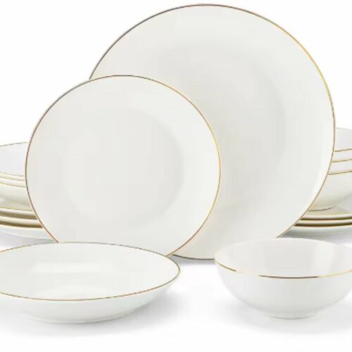 Dynastic Ontbijtborden - 16 delig - 6 persoons - Blauw Keramisch - Eetborden - Kleine Borden