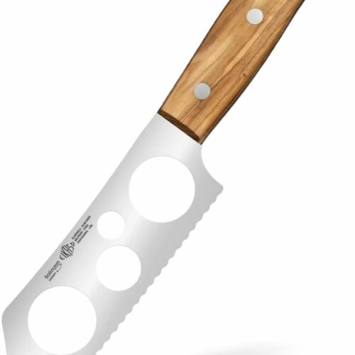 Eikaso Solingen Kaasmes 15 cm - RVS G-Line met Olijfhouten Handvat