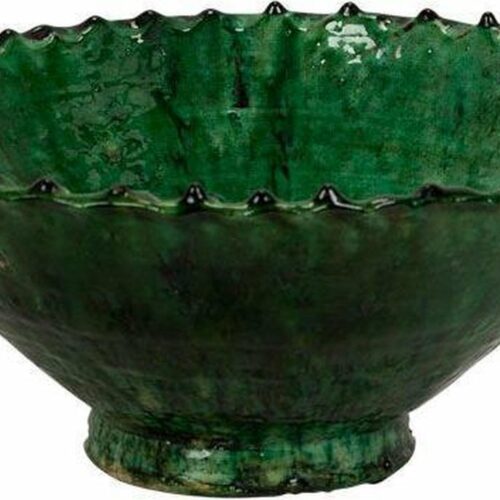 Green Tamegroute Saladeschaal - Handgemaakt - ⌀ 30 cm