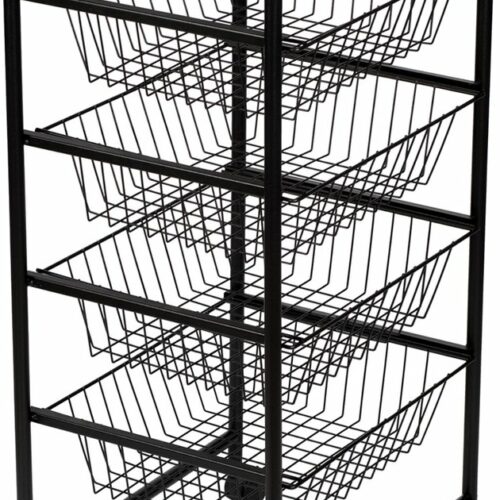 Keukentrolley Rudbjerg 87x41x31,5 cm zwart