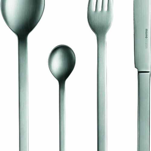 MONO-A-Bestekset-24-delig Geborsteld-Mat-RVS-