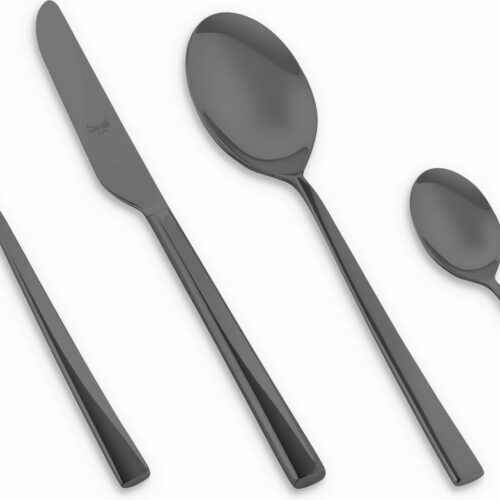 Mepra Bestekset Firenze Oro Zwart - RVS - 24 delig / 6 personen