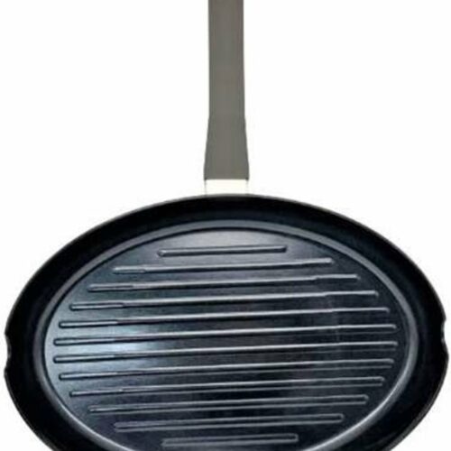 Ovale grillpan voor vis Black Stone 34x23H4cm