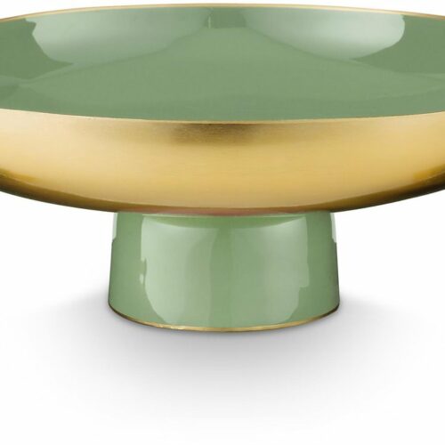 Pip Studio - Dienblad rechthoek - Serveerschaal - Groen - Metaal - 35x12.5cm