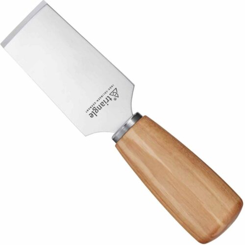 Triangle Parmezaan Kaasmes - Recht Lemmet - Essenhouten Heft