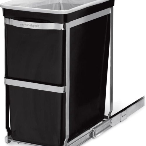 Afvalemmer - 30L - Zwart - Kunststof