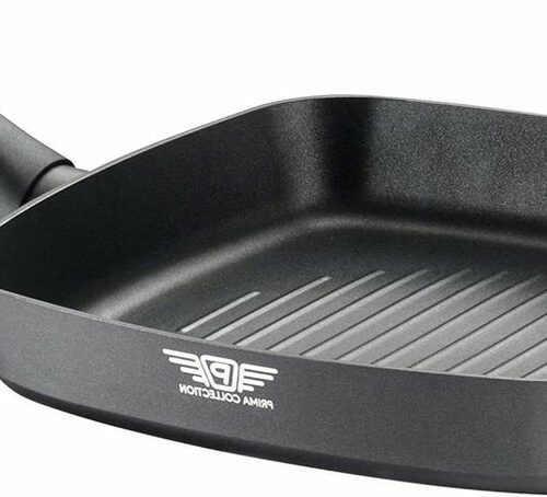 Black Grillpan - Prima Collection van aluminium - 26 x 26 cm - inductie - anti-aanbaklaag