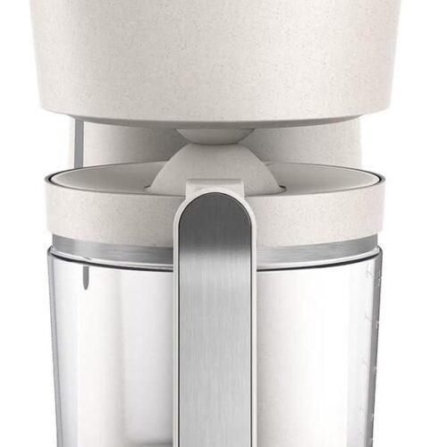 Filterkoffiezetapparaat Eco Conscious Edition - Glazen Kan 15 Kopjes - Gemaakt van Gebruikt Frituurvet - Zijdemat Wit