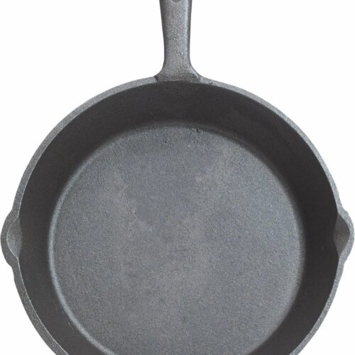 Grillpan, gietijzer, plat, 24 cm