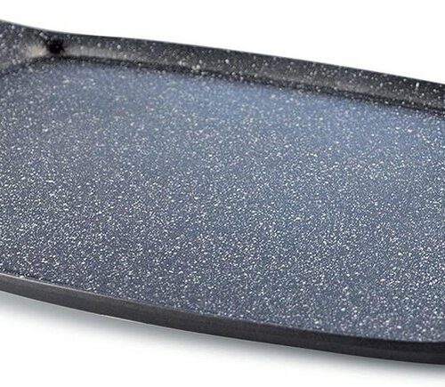 Grillplaat 47x29cm van gegoten aluminium BioStone® zwart - Pen 8551 met anti-aanbaklaag