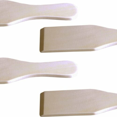 HI Gourmetspatels - 4x - hout - 15 x 4 cm - gourmetten - racletten - grillen
