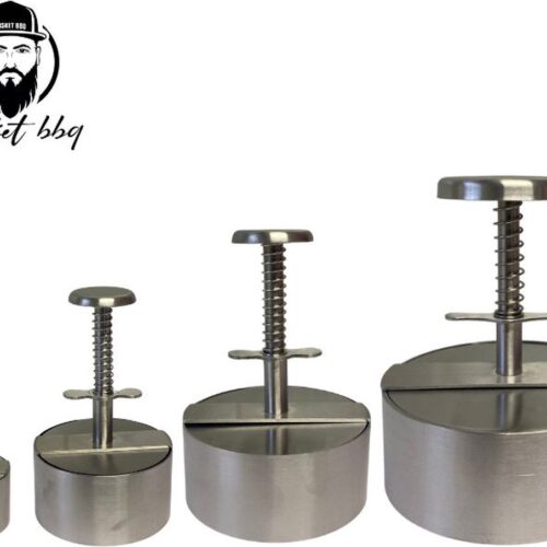 Hamburger pers, hamburger press, slagers hamburger pers, Hamburger maker - Set 4 formaten