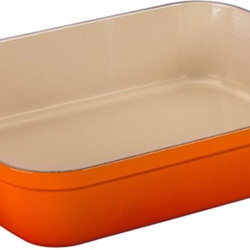 Le Creuset Gietijzeren Braadslede 40 x 30 cm Oranjerood