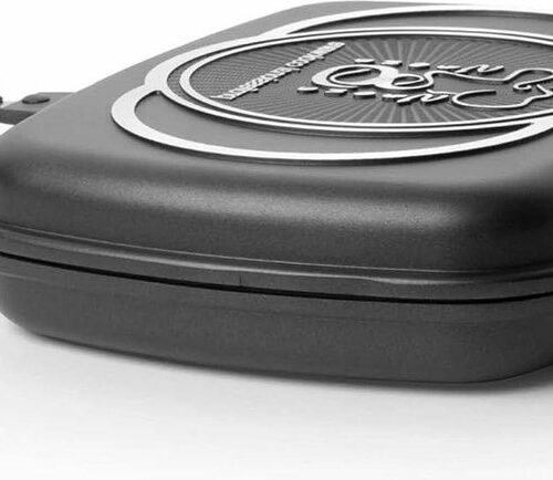 Professionele grillpan van steen - inductiebodem - extreem anti-aanbaklaag - Duitse kwaliteit