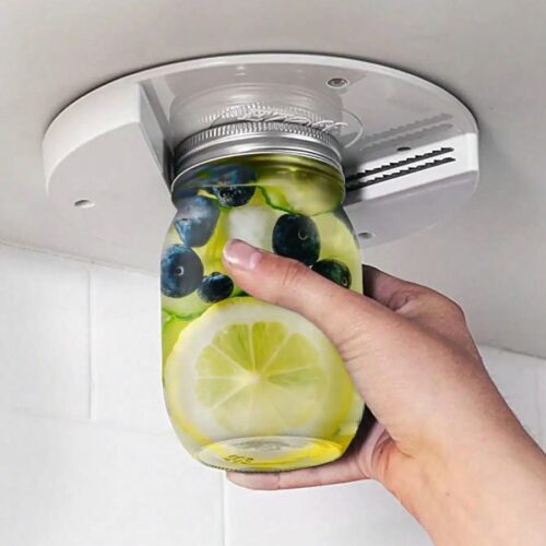 Ronde Blikopener voor Keukenkast - Flesopener en Tafel Bodem Blikopener, Keukenaccessoires voor Gemakkelijk Blikken en Flessen Openen