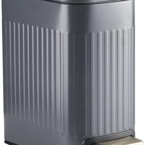 TheLau ® Stijlvolle 7 Liter Afvalemmer met Zacht Sluitend Deksel en Uitneembare Binnenemmer voor Badkamer