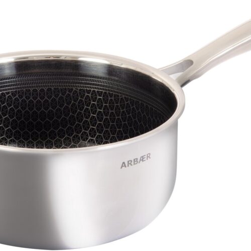 Arbaer Sauspan ⌀ 18 cm - Kookpan - Kookpot - Honingraat Anti-aanbaklaag - Inductie, Gas, Elektriciteit, Keramisch