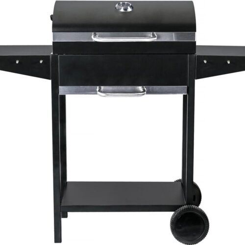 BBQ houtskool barbecue "Bizon" - 119 x 50 x 101 cm - Zwart