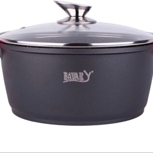 Bavary KATG36 Pan - Braadpan - Soeppan - ⌀ 36 cm - Inductie - Keramisch - 12 Liter - Zwart