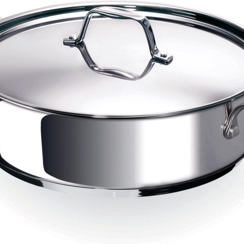 Beka Chef Sauteerpan - hapjespan ⌀ 28cm - RVS - met hoge rand en deksel - PFAS-vrij - Geschikt voor inductie & vaatwasser
