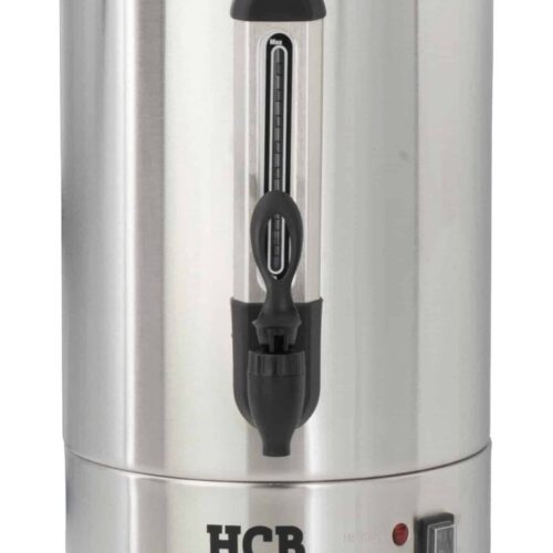HCB® - Professionele Horeca Percolator - 18,2 liter - 120 kopjes - 230V - RVS / INOX Perculator - Elektrisch koffiezetapparaat - Volautomatische koffiemachine - 36x36.5x57.5 cm (DxBxH) - 3.40 kg - 1348