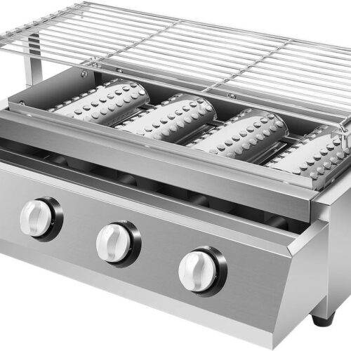 Luxe 4-kops Gasbarbecue - Draagbare Braadmachine voor Outdoor - Camping - BBQ - Kooktoestel